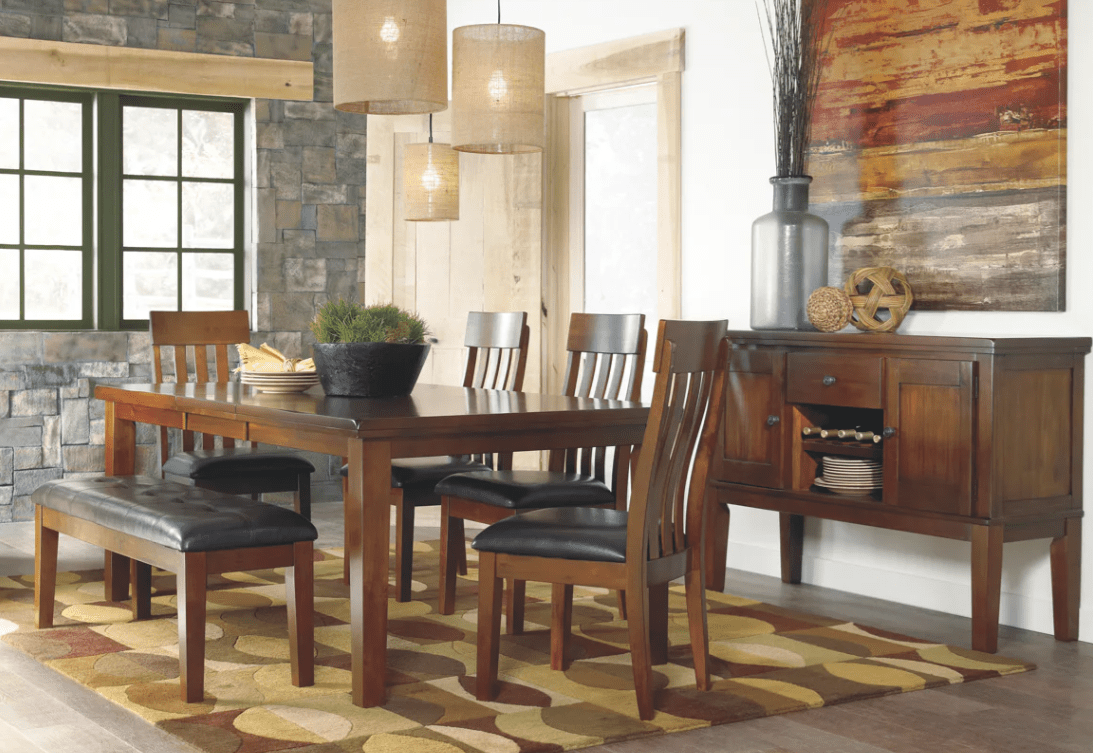 AshleyAshley D594 Ralene - Rectangular Dining Room Butterfly Extension Table - Medium Brown