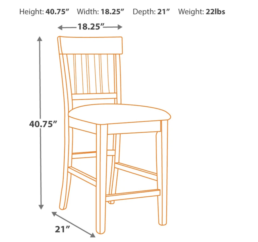 AshleyAshley D596 - 124 Haddigan - Upholstered Barstool (Set of 2) - Dark Brown