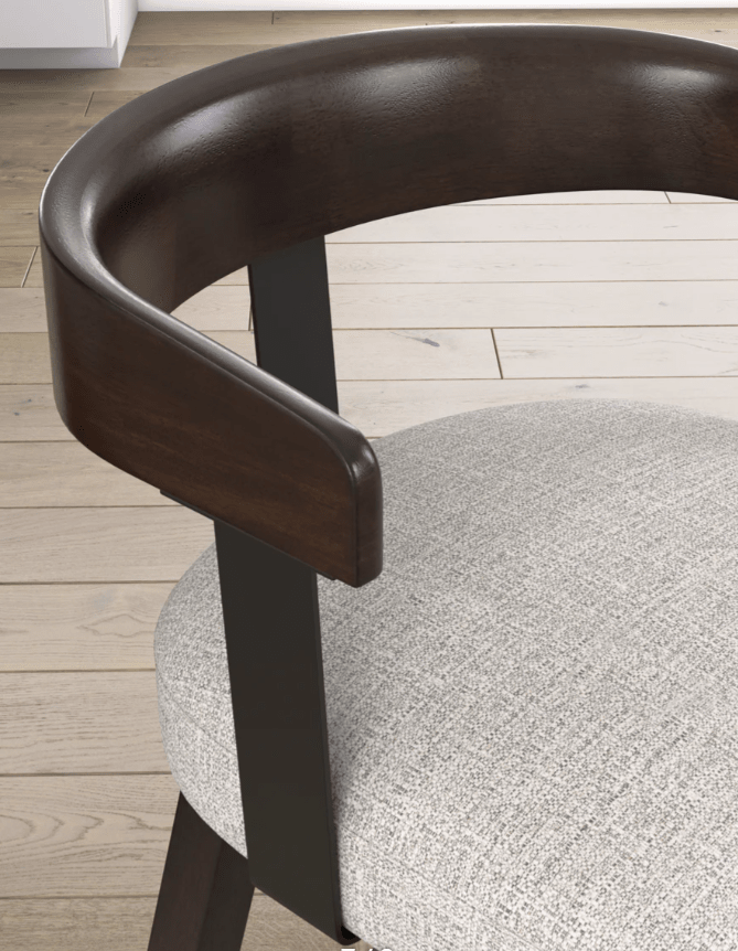 AshleyAshley D596 - 224 Haddigan - Upholstered Swivel Barstool (Set of 2) - Dark Brown