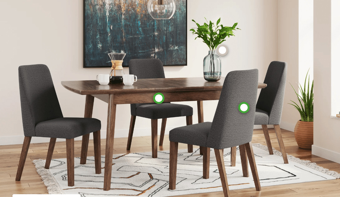 AshleyAshley D615 - 35 Lyncott - Rectangular Dining Room Butterfly Extension Table - Brown
