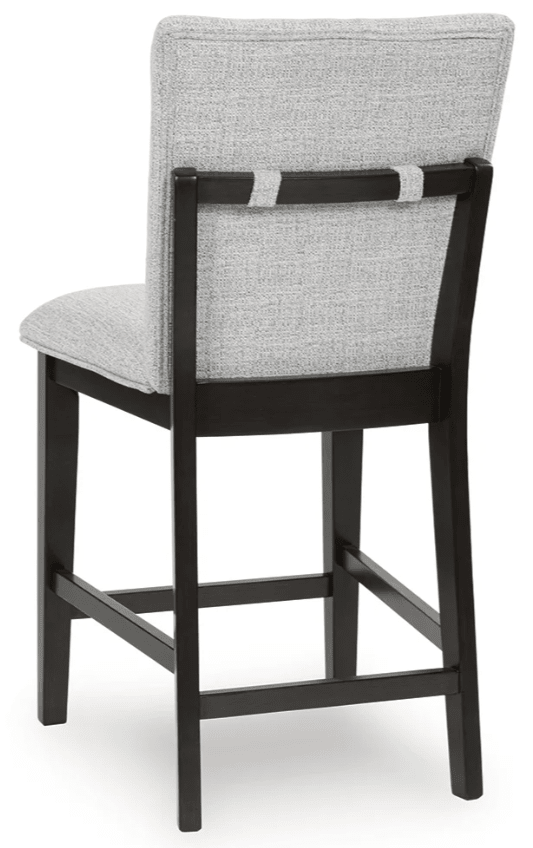 AshleyAshley D618 - 124 Neymorton - Upholstered Barstool (Set of 2) - Dark Grayish Brown