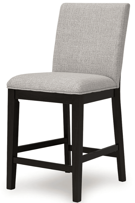 AshleyAshley D618 - 124 Neymorton - Upholstered Barstool (Set of 2) - Dark Grayish Brown