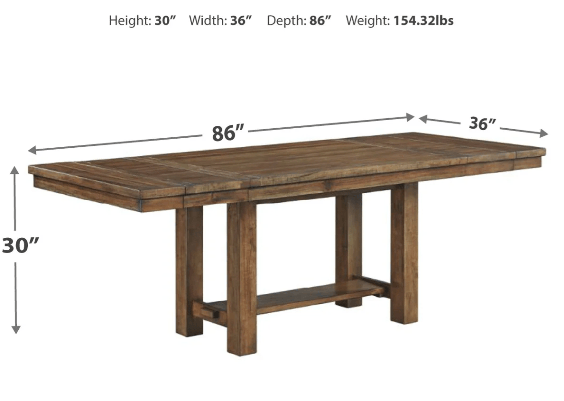 AshleyAshley D631 - 45 Moriville - Rectangular Dining Room - Extension Table