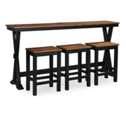 AshleyAshley D634 - 113 Wildenauer - Rectangular Dining Room Counter Table Set (Set of 4) - Brown / Black