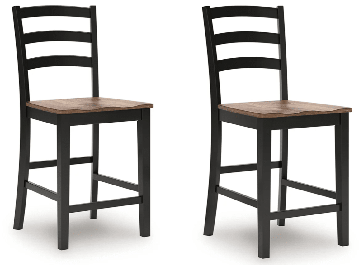 AshleyAshley D634 - 124 Wildenauer - Barstool (Set of 2) - Brown / Black