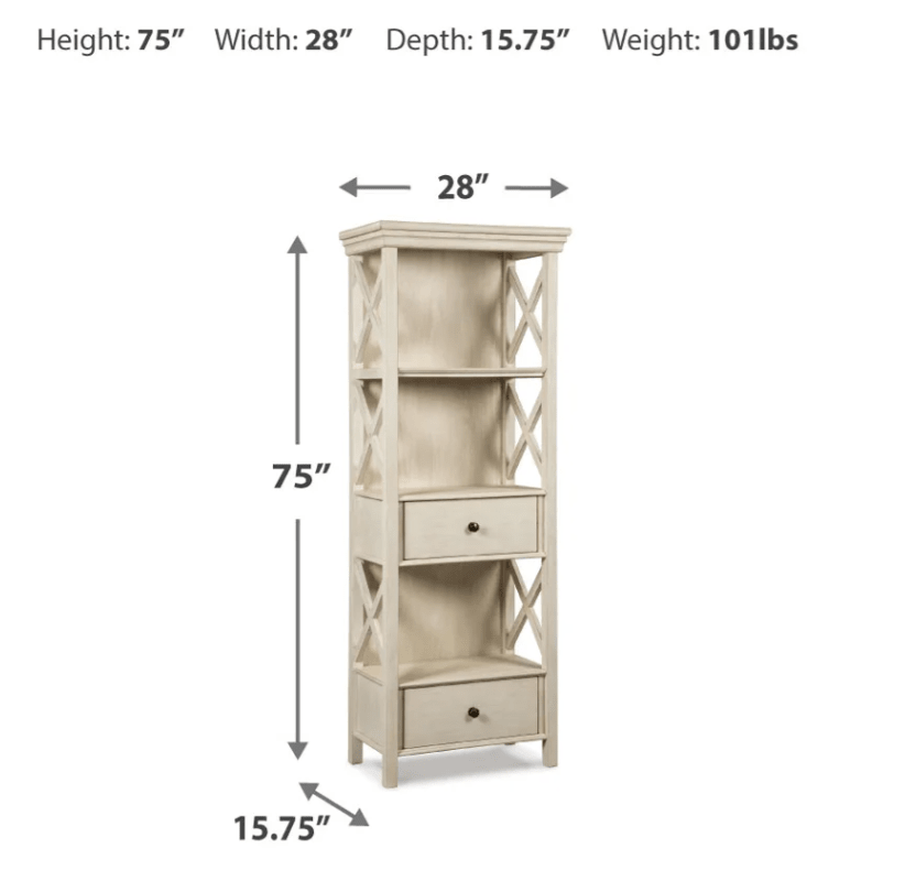 AshleyAshley D647 - 76 Display Cabinet - Antique White