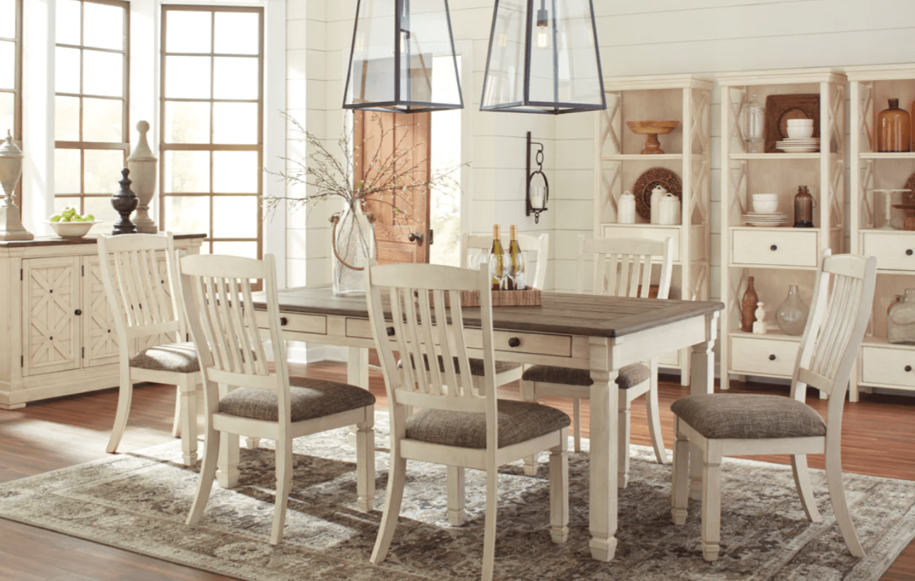AshleyAshley D647 Bolanburg - Rectangular Dining Room Table - Beige