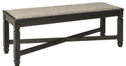 AshleyAshley D736 - 00 Tyler Creek - Upholstered Bench - Black / Grayish Brown