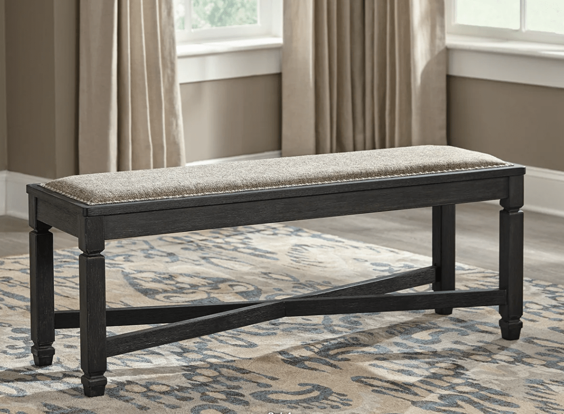 AshleyAshley D736 - 00 Tyler Creek - Upholstered Bench - Black / Grayish Brown