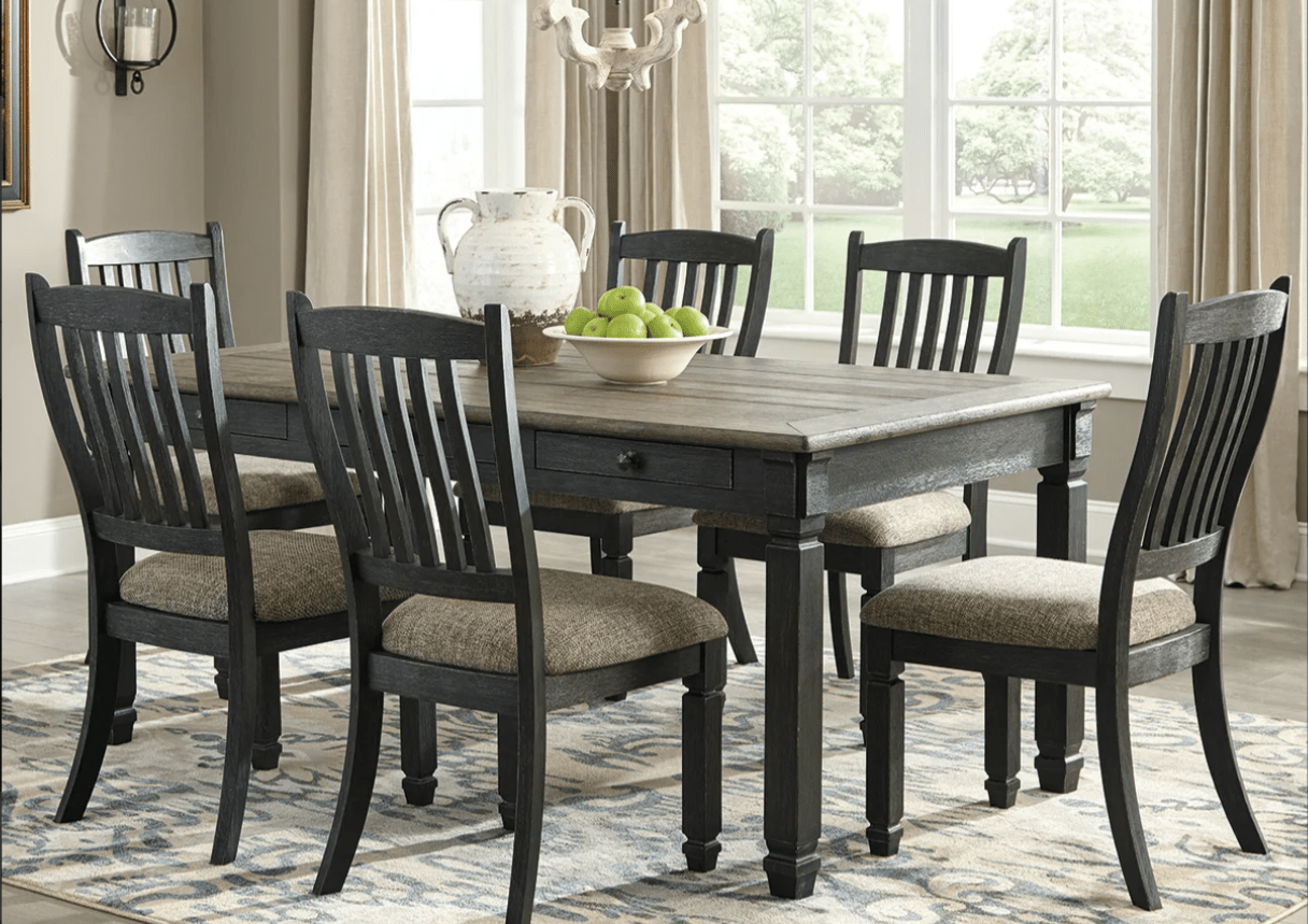 AshleyAshley D736 - 25 Tyler Creek - Rectangular Dining Room - Black / Gray