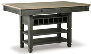 AshleyAshley D736 - 32 Tyler Creek - Rectangular Dining Room Counter Table - Black / Gray