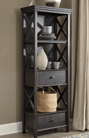 AshleyAshley D736 - 76 Display Cabinet - Black / Gray
