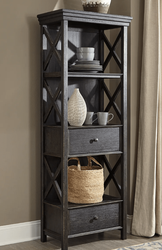 AshleyAshley D736 - 76 Display Cabinet - Black / Gray