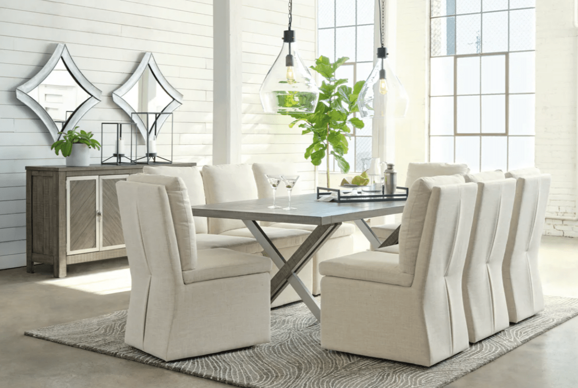 AshleyAshley D766 Krystanza Dining Room - Weathered Gray