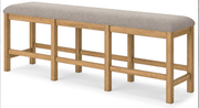 AshleyAshley D773 - 09 Havonplane - XL Counter Height Upholstered Dining Bench - Brown
