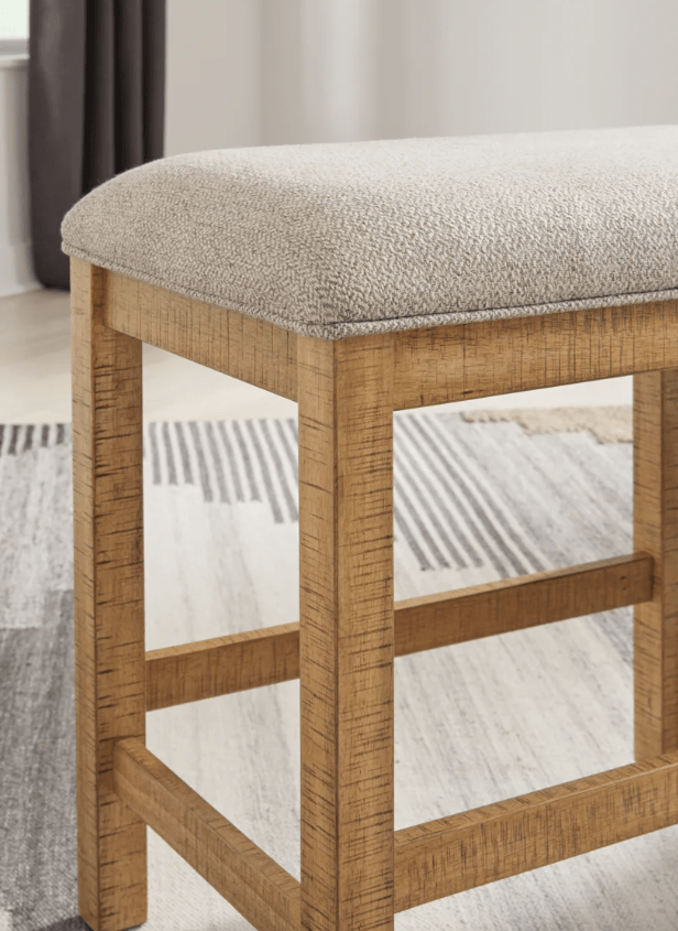 AshleyAshley D773 - 09 Havonplane - XL Counter Height Upholstered Dining Bench - Brown