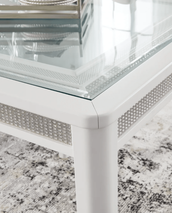 AshleyAshley D822 Chalanna - Rectangular Dining Room Extension Table - White