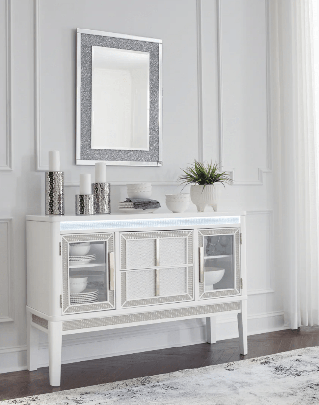 AshleyAshley D822 Chalanna - Rectangular Dining Room Extension Table - White