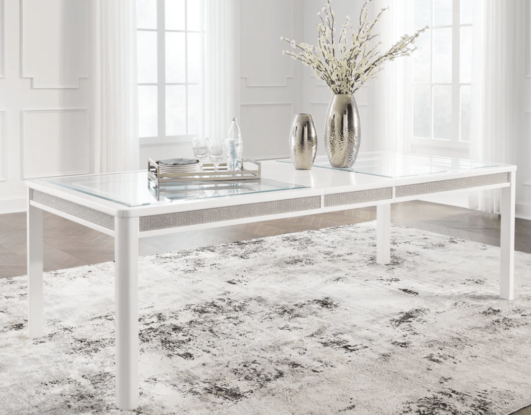 AshleyAshley D822 Chalanna - Rectangular Dining Room Extension Table - White