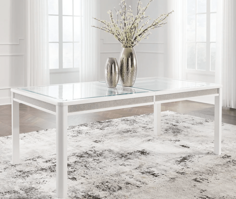 AshleyAshley D822 Chalanna - Rectangular Dining Room Extension Table - White