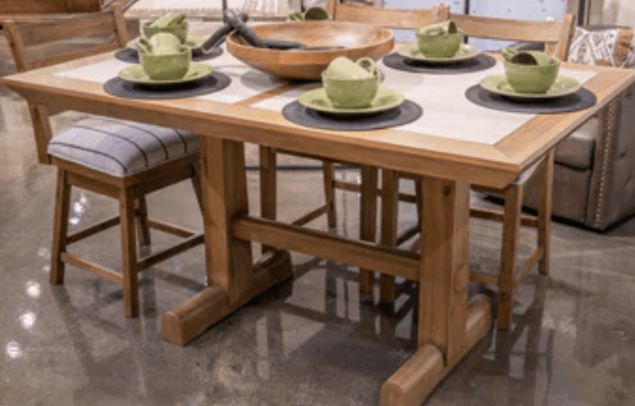 AshleyAshley D858 - 13 Ridgester - Rectangular Dining Room Counter Table - Light Brown