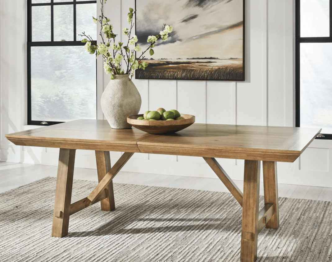 AshleyAshley D858 - 45 Ridgester - Rectangular Dining Room Extension Table - Light Brown