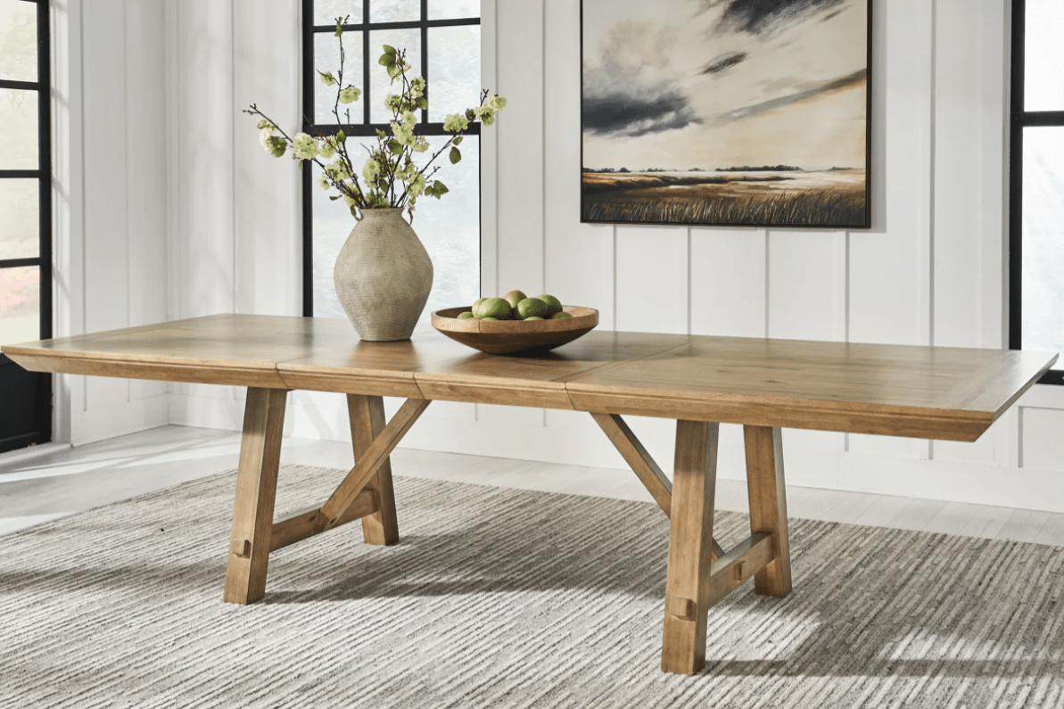 AshleyAshley D858 - 45 Ridgester - Rectangular Dining Room Extension Table - Light Brown