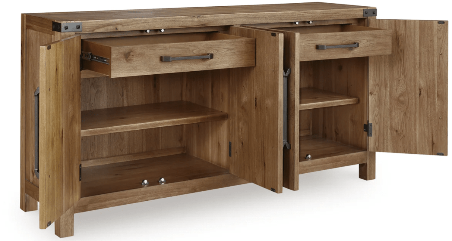 AshleyAshley D858 - 45 Ridgester - Rectangular Dining Room Extension Table - Light Brown