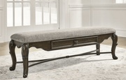 AshleyAshley D947 - 00 Maylee - Upholstered Storage Bench - Dark Brown