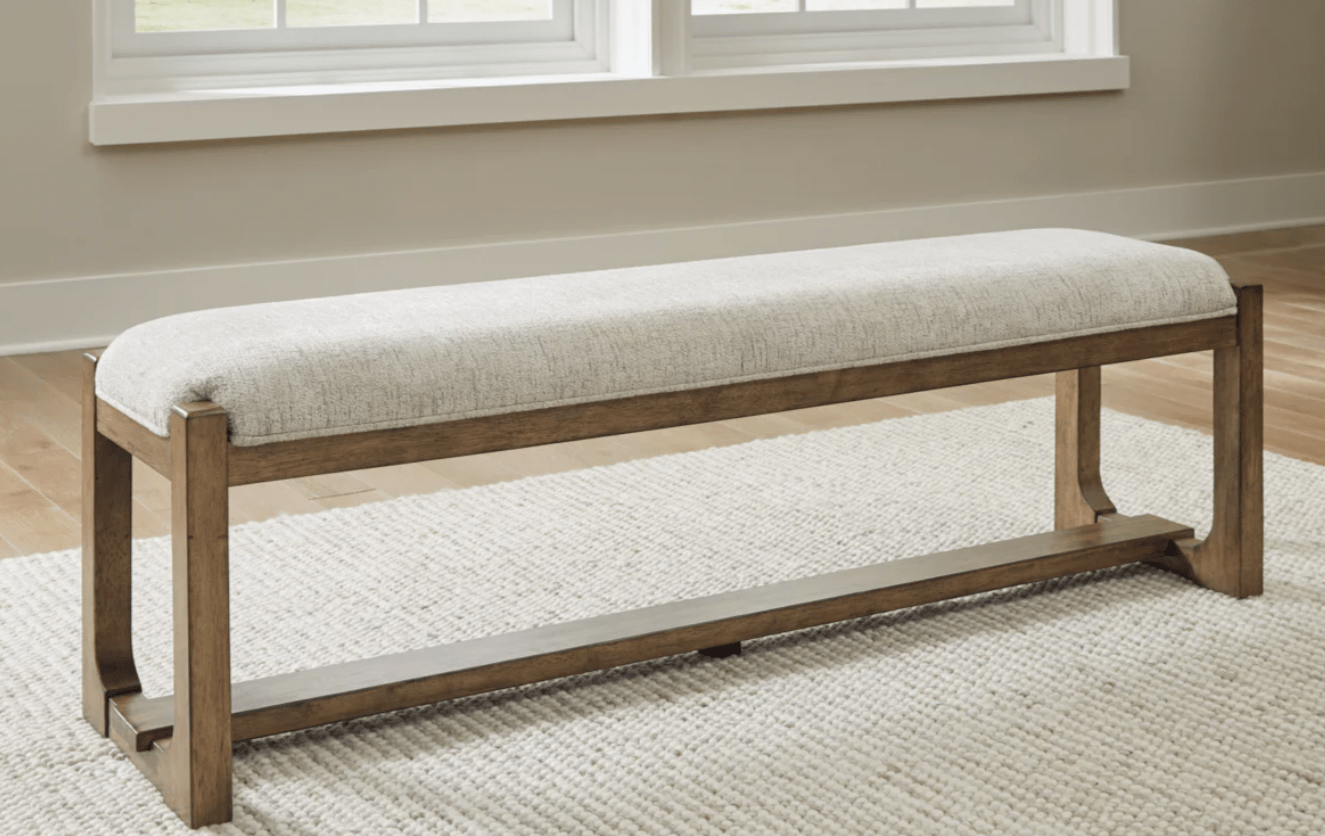 AshleyAshley D974 - 00 Cabalynn - Large Uph Dining Room Bench - Oatmeal / Light Brown