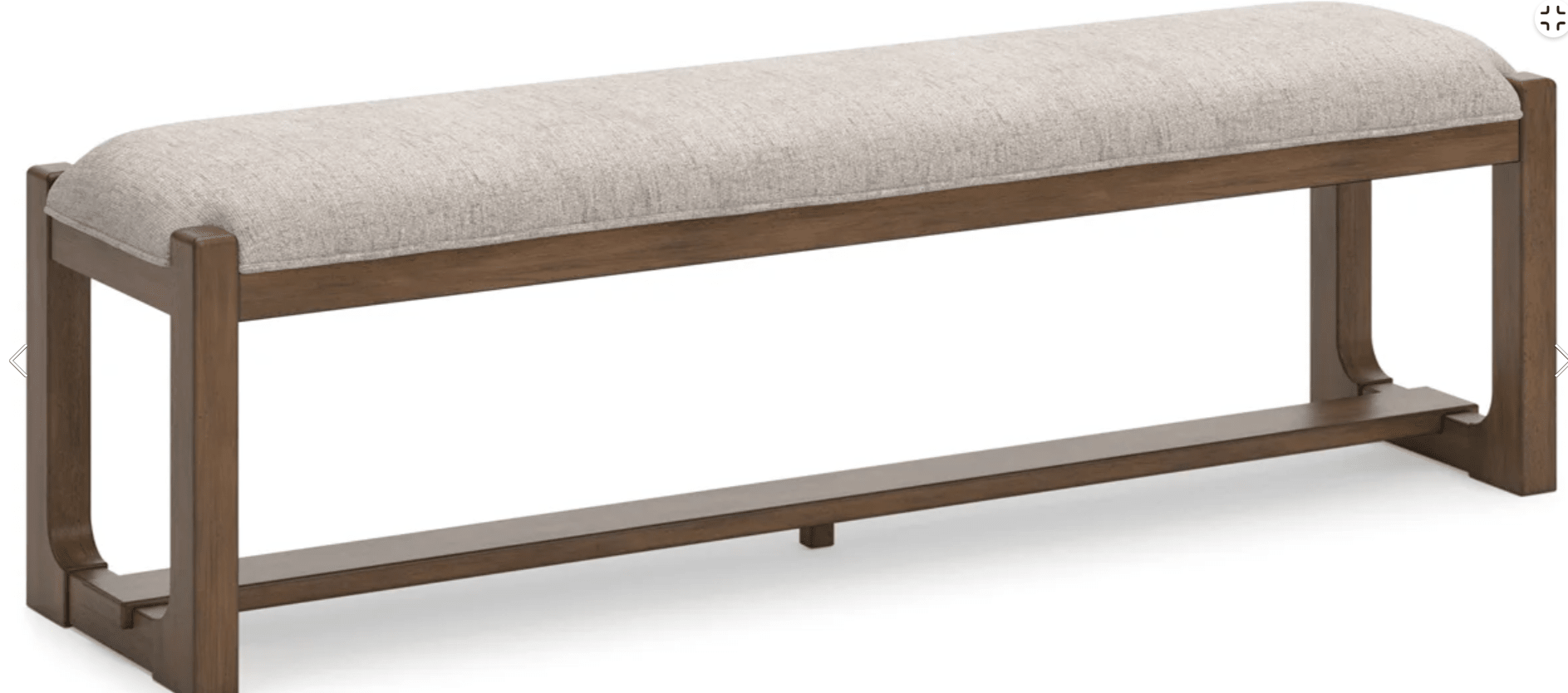 AshleyAshley D974 - 00 Cabalynn - Large Uph Dining Room Bench - Oatmeal / Light Brown