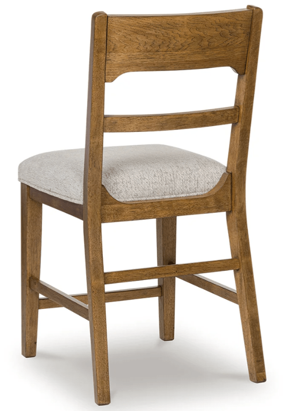 AshleyAshley D974 - 224 Cabalynn - Upholstered Barstool (Set of 2) - Oatmeal / Light Brown