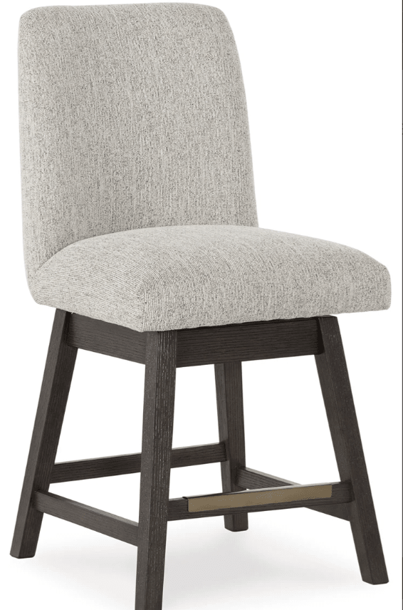 AshleyAshley D984 - 124 Swivel Barstool (Set of 2) - Beige / Dark Brown