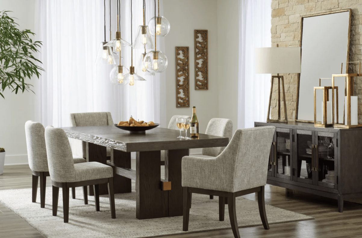 AshleyAshley D984 Dining Room Extension Table - Dark Brown