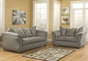 AshleyAshley Darcy - 75005 - Sofa, Loveseat, Chair, Ottoman - Cobblestone