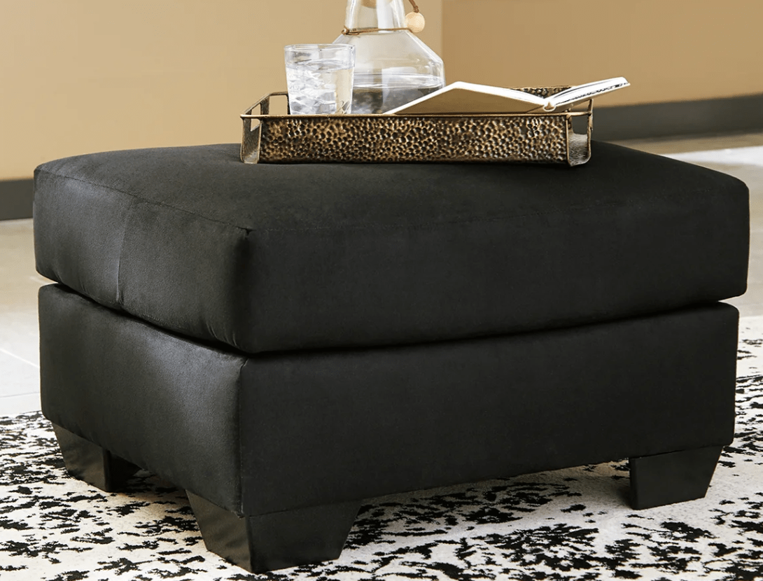 AshleyAshley Darcy - 75008 - Sofa, Loveseat, Chair, Ottoman - Black