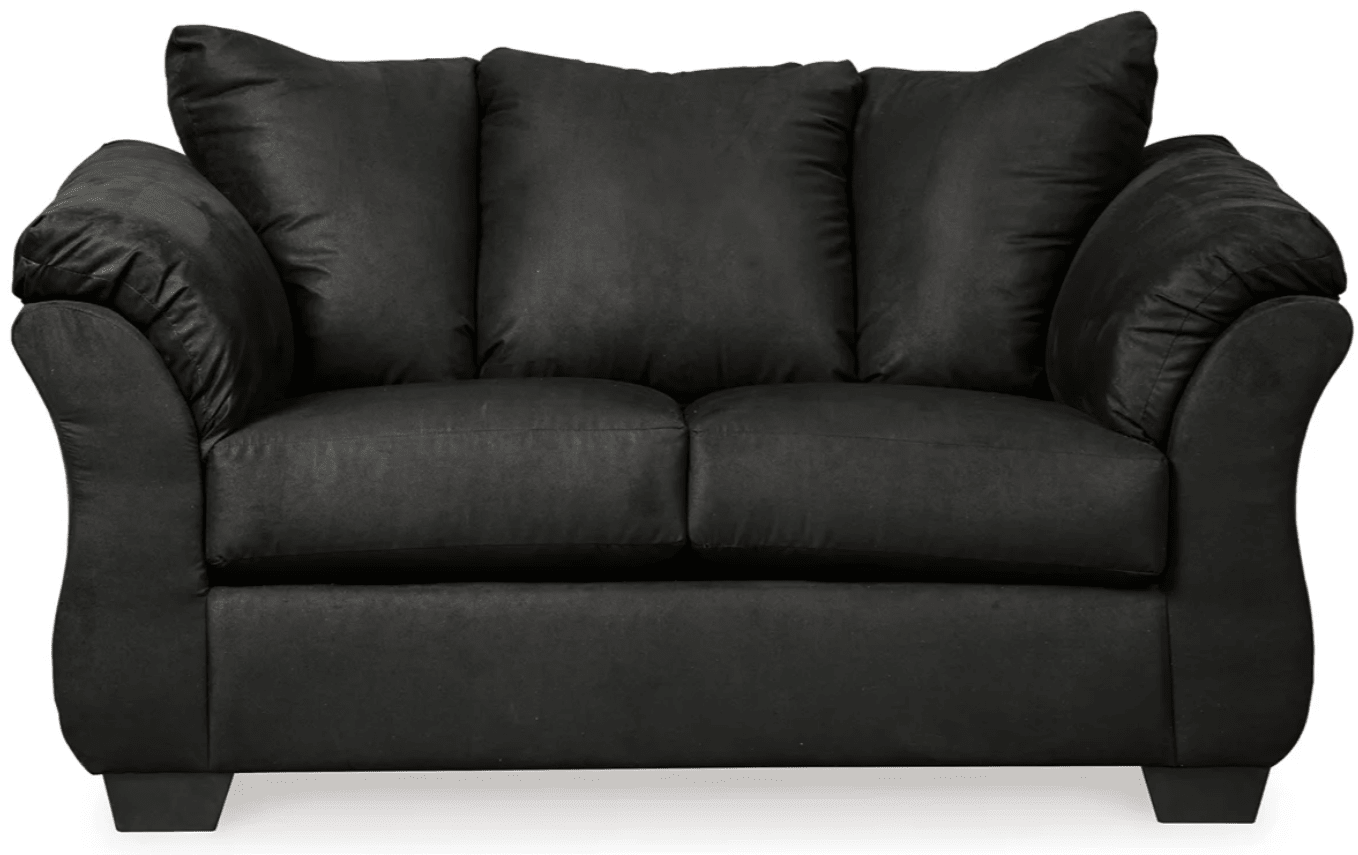 AshleyAshley Darcy - 75008 - Sofa, Loveseat, Chair, Ottoman - Black