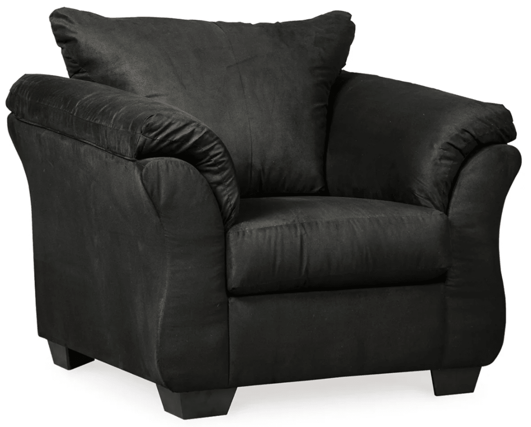 AshleyAshley Darcy - 75008 - Sofa, Loveseat, Chair, Ottoman - Black