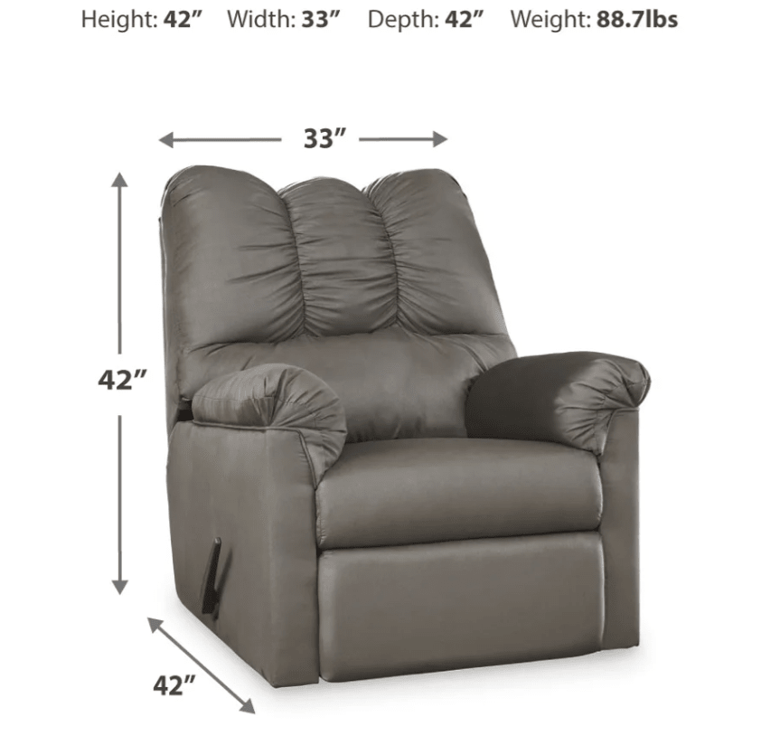 AshleyAshley Darcy - Rocker Recliner - Black / Gray - 75008 / 75005