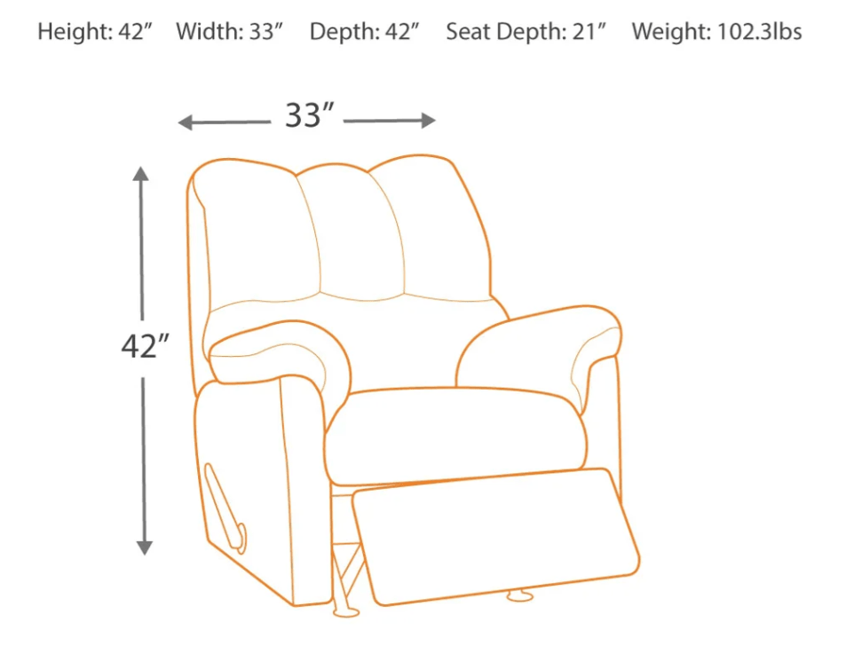 AshleyAshley Darcy - Rocker Recliner - Black / Gray - 75008 / 75005