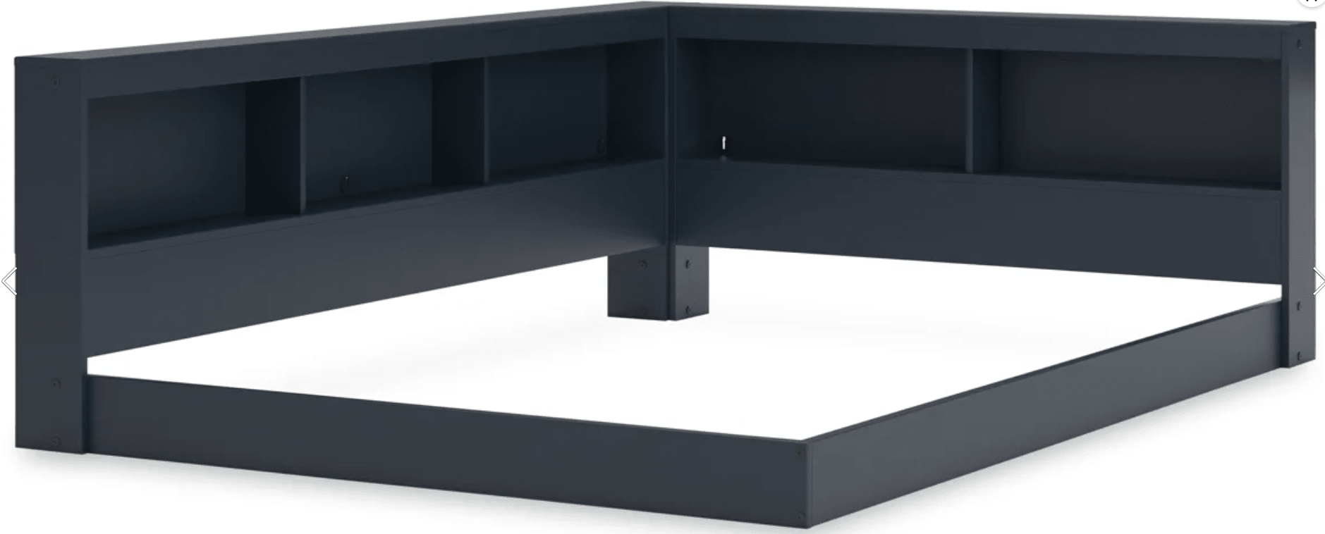 AshleyAshley EB1528 Bookcase Storage Bed - Navy Blue