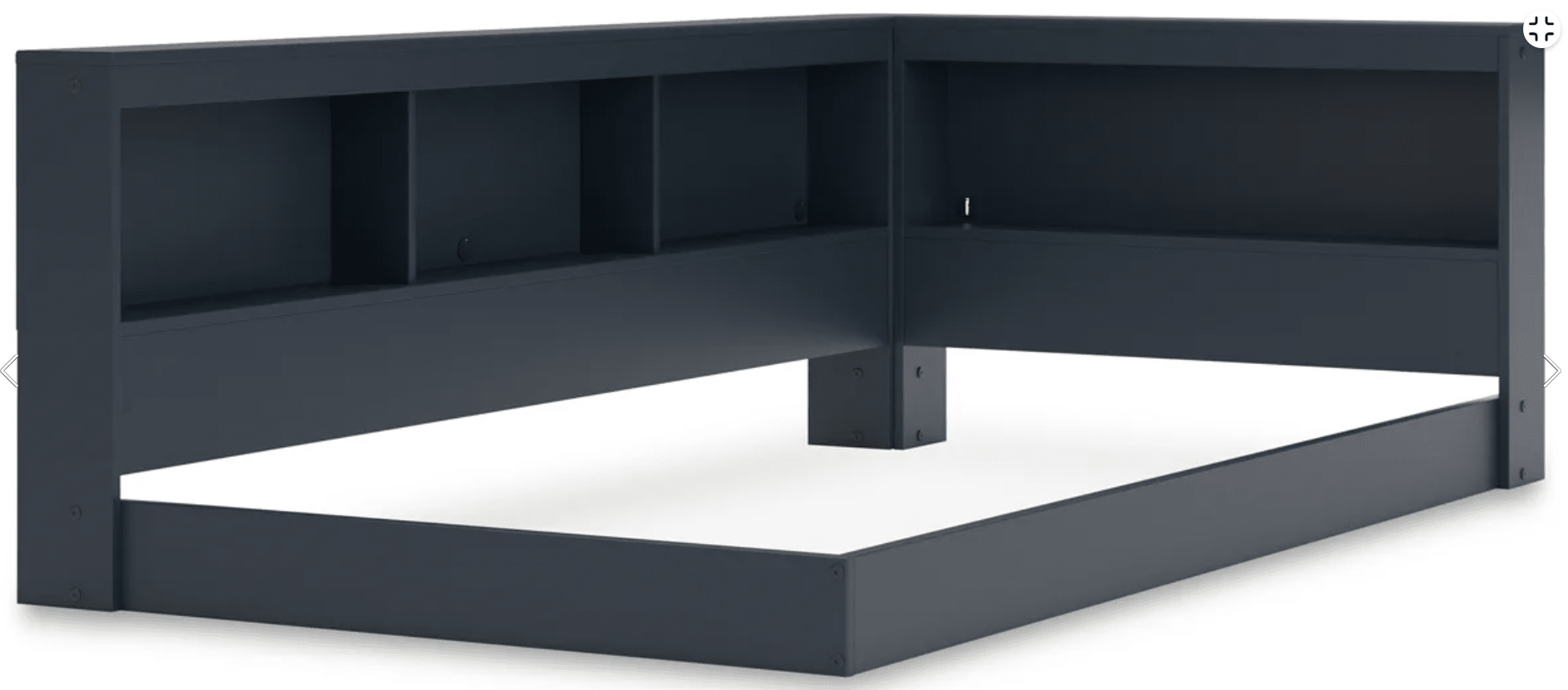 AshleyAshley EB1528 Bookcase Storage Bed - Navy Blue