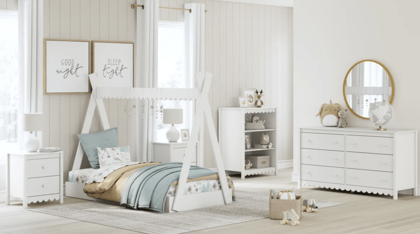 AshleyAshley EB1810 - 122 Hallityn - Tent Complete Bed In Box - White