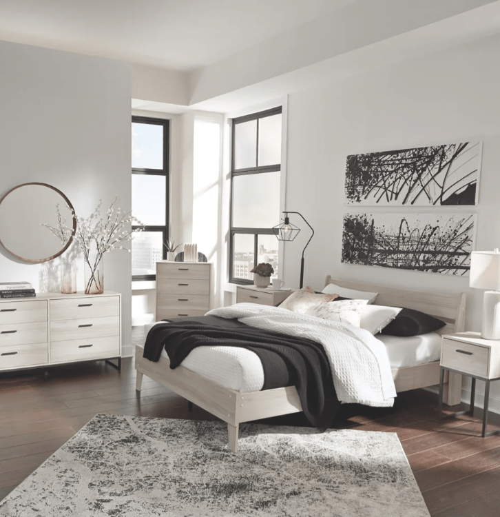 AshleyAshley EB1864 Socalle - Panel Platform Bed - Natural