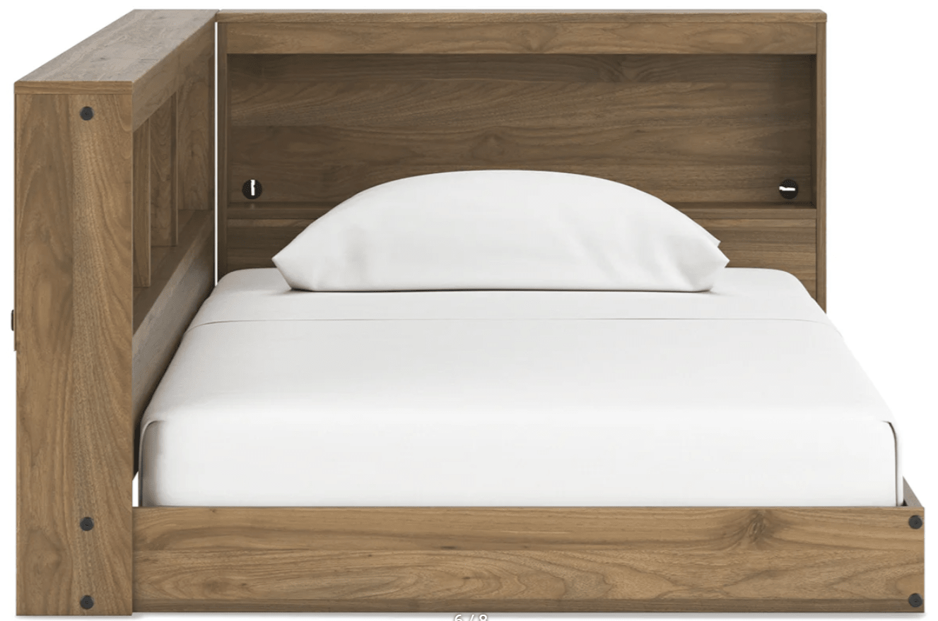 AshleyAshley EB1866 Deanlow - Bookcase Storage Bed - Honey