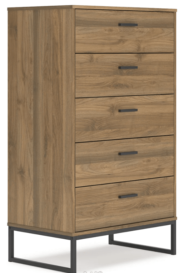 AshleyAshley EB1866 Deanlow - Platform Panel Bed - Honey