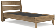 AshleyAshley EB1866 Deanlow - Platform Panel Bed - Honey
