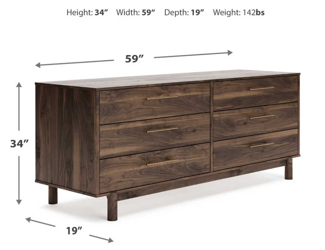 AshleyAshley EB3660 Calverson - Panel Platform Bed - Mocha