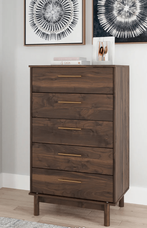 AshleyAshley EB3660 Calverson - Panel Platform Bed - Mocha