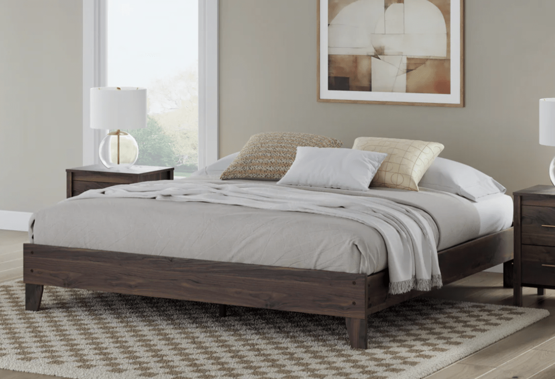 AshleyAshley EB3660 Calverson - Platform Bed - Brown